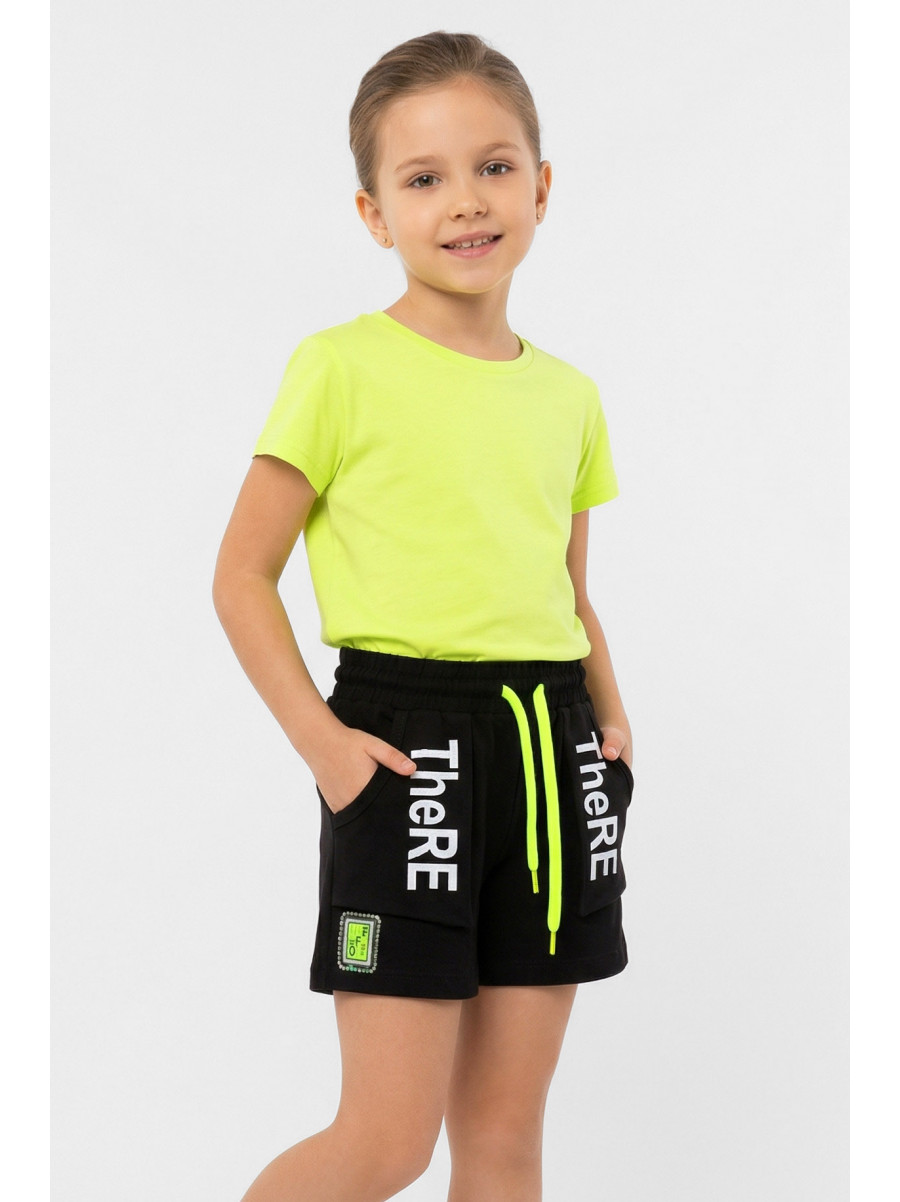 Шорты детские для девочки черного цвета 976 212502C