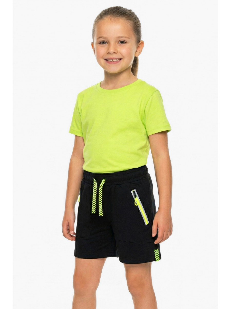 Шорты детские для девочки черного цвета 944 212503C