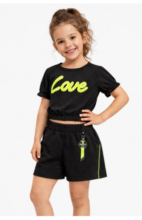 Костюм детский для девочки черного цвета 212505C