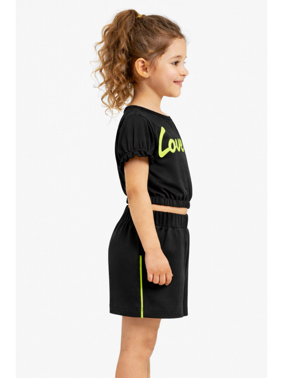 Костюм детский для девочки черного цвета 212505C