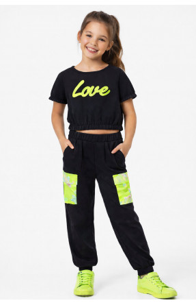 Костюм подростковый для девочки черного цвета 212506C