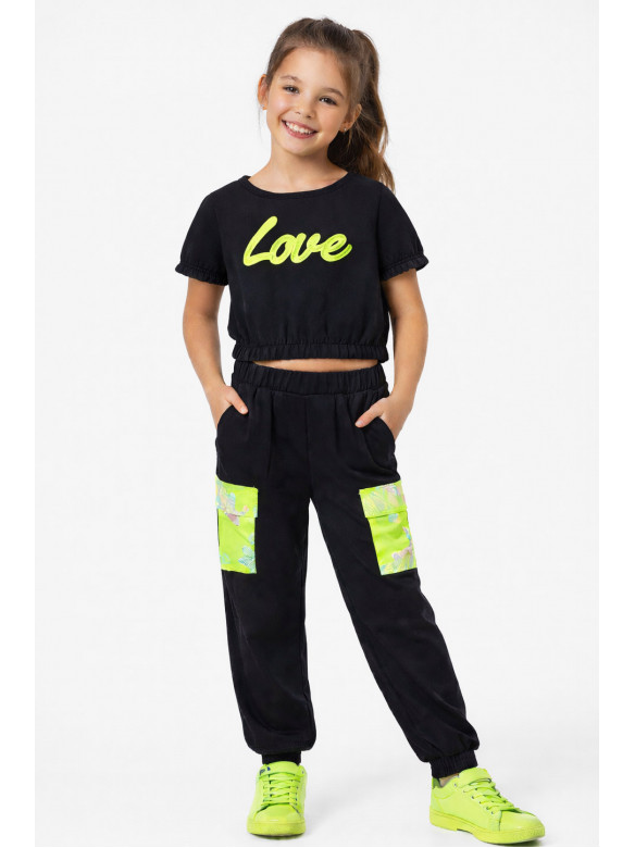 Костюм подростковый для девочки черного цвета 212506C