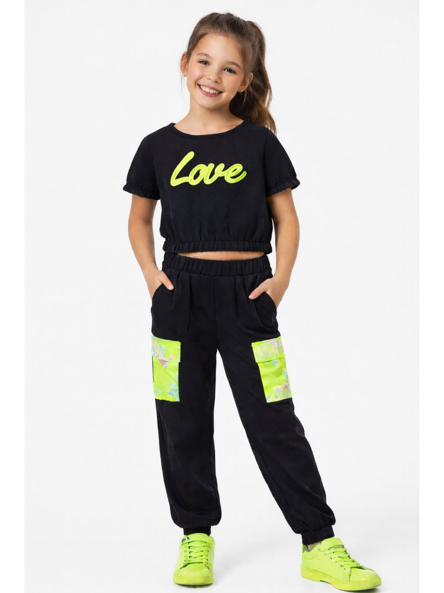 Костюм подростковый для девочки черного цвета 212506C