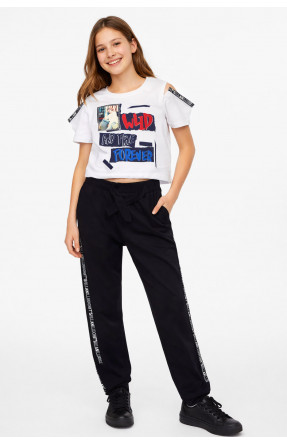 Костюм підлітковий для дівчинки білого кольору 6024 212510C Костюм підлітковий для дівчинки білого кольору 6024 212510C