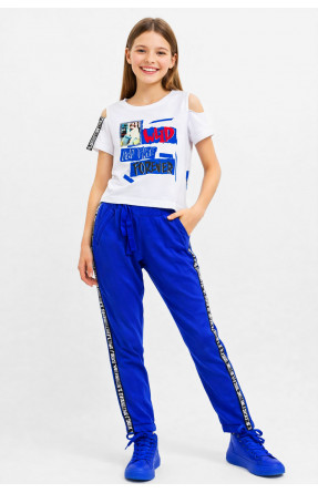 Костюм підлітковий для дівчинки білого кольору 6024 212511C Костюм підлітковий для дівчинки білого кольору 6024 212511C