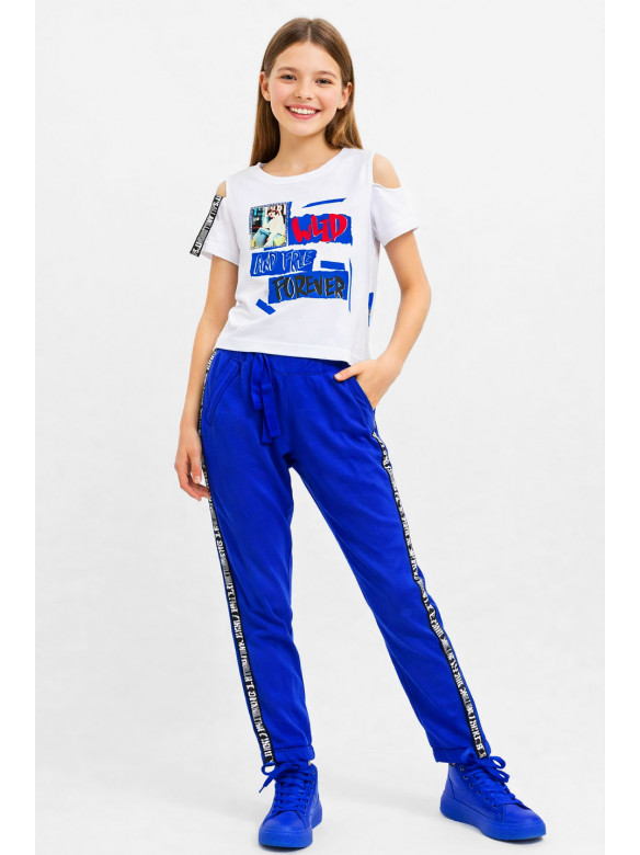 Костюм подростковый для девочки белого цвета 6024 212511C