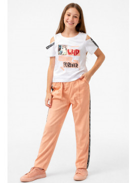 Костюм подростковый для девочки белого цвета 6024 212516C