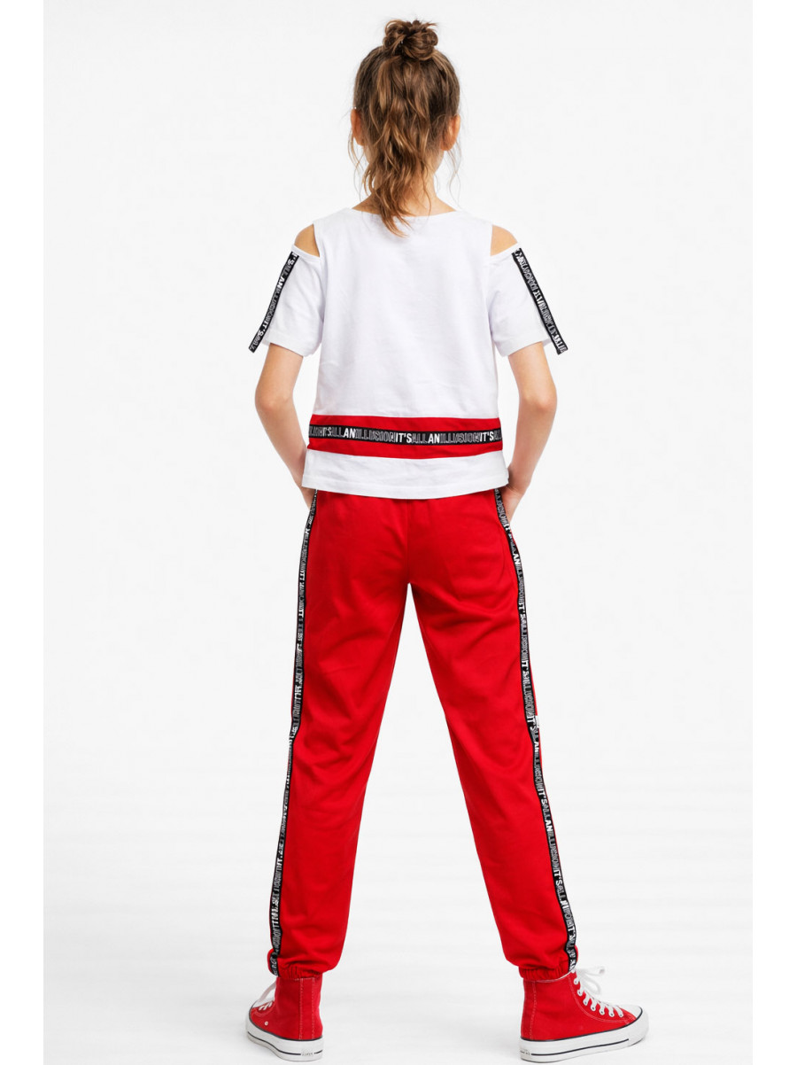 Костюм підлітковий для дівчинки білого кольору 6024 212517C