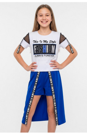 Костюм підлітковий для дівчинки білого кольору 6023 212518C Костюм підлітковий для дівчинки білого кольору 6023 212518C