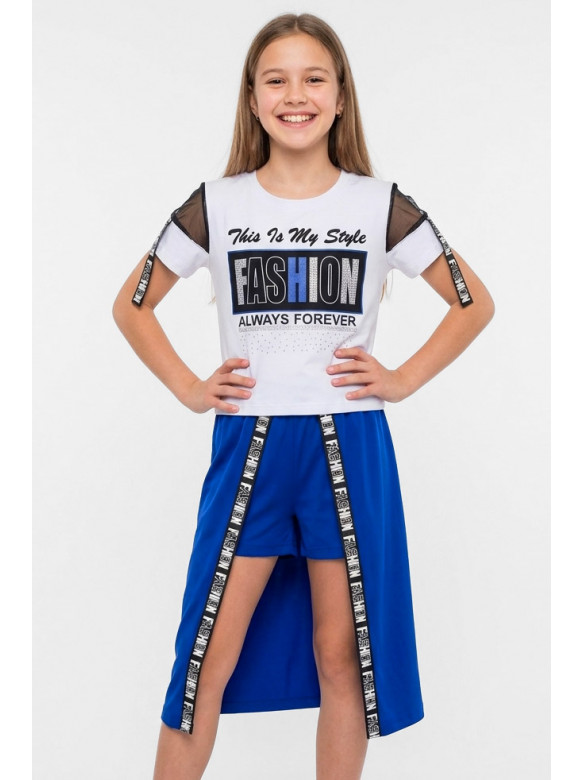 Костюм підлітковий для дівчинки білого кольору 6023 212518C