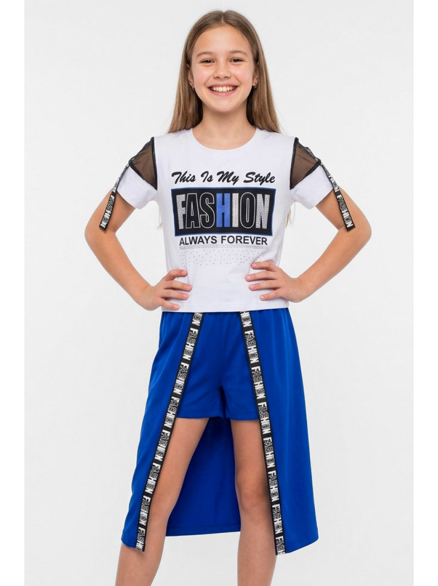 Костюм підлітковий для дівчинки білого кольору 6023 212518C