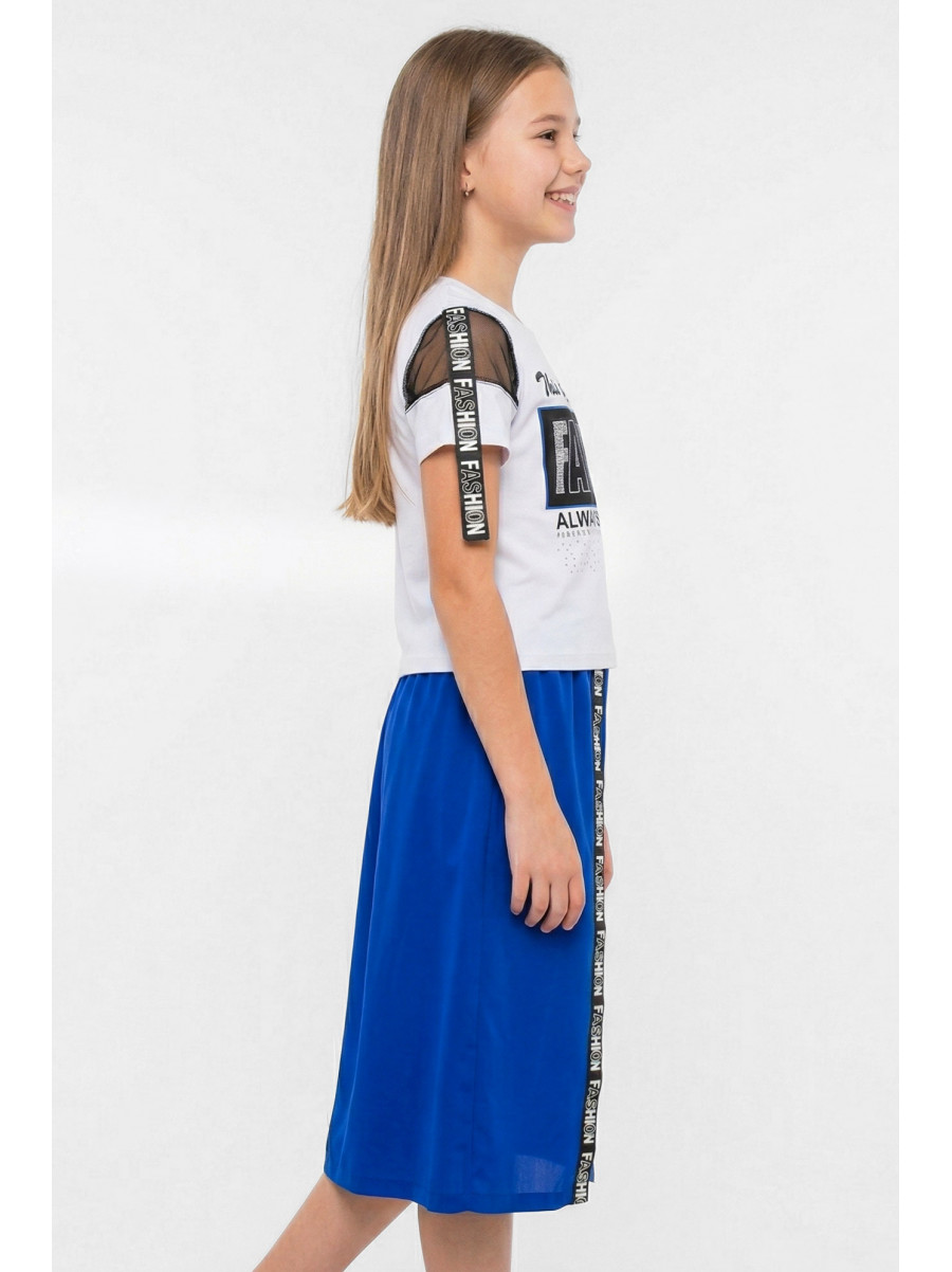 Костюм підлітковий для дівчинки білого кольору 6023 212518C