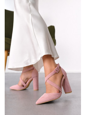 Босоніжки жіночі пудрового кольору СМД24 212523C