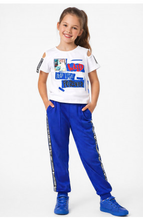 Костюм підлітковий для дівчинки білого кольору 6024 212528C Костюм підлітковий для дівчинки білого кольору 6024 212528C