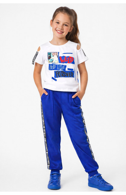 Костюм подростковый для девочки белого цвета 6024 212528C Костюм подростковый для девочки белого цвета 6024 212528C