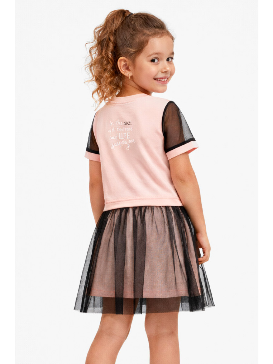 Костюм підлітковий для дівчинки рожевого кольору з принтом 6030 212533C