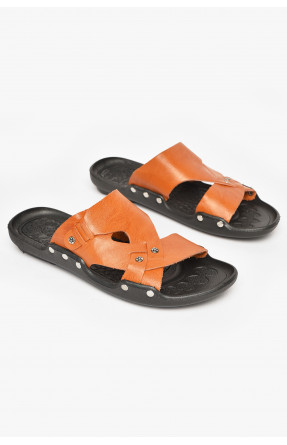 Шлепки мужские светло-коричневого цвета Q9 212543C