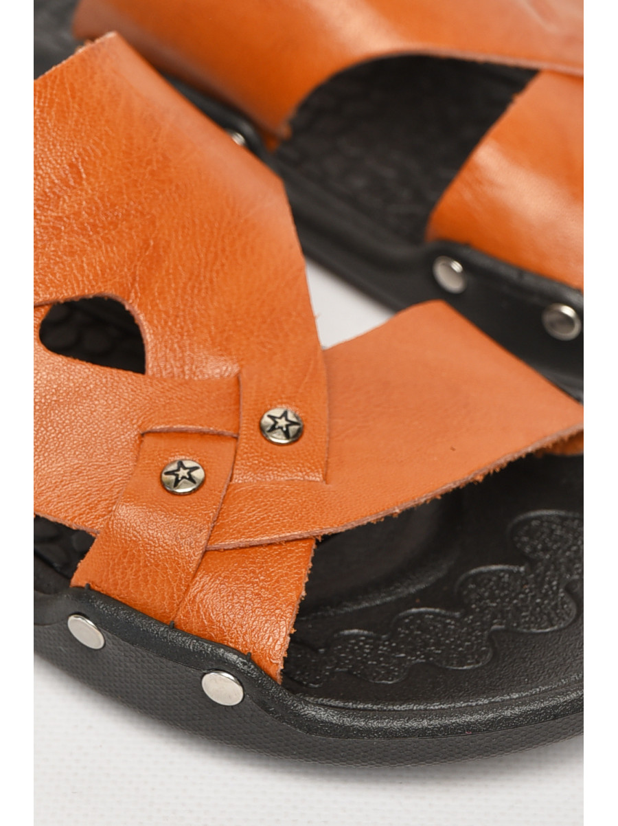 Шлепки мужские светло-коричневого цвета Q9 212543C