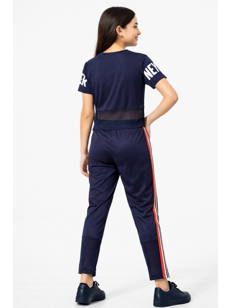 Костюм підлітковий для дівчинки темно-синього кольору 4010 212544C