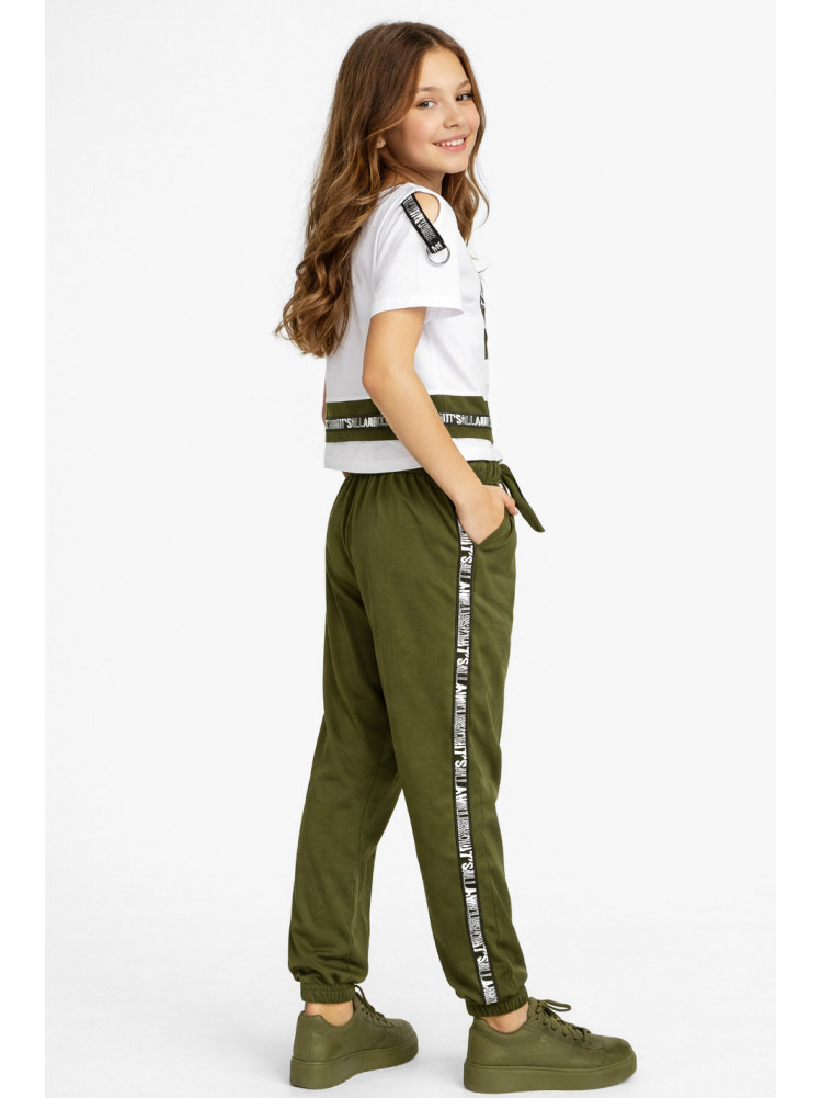 Костюм підлітковий для дівчинки білого кольору 6024 212546C