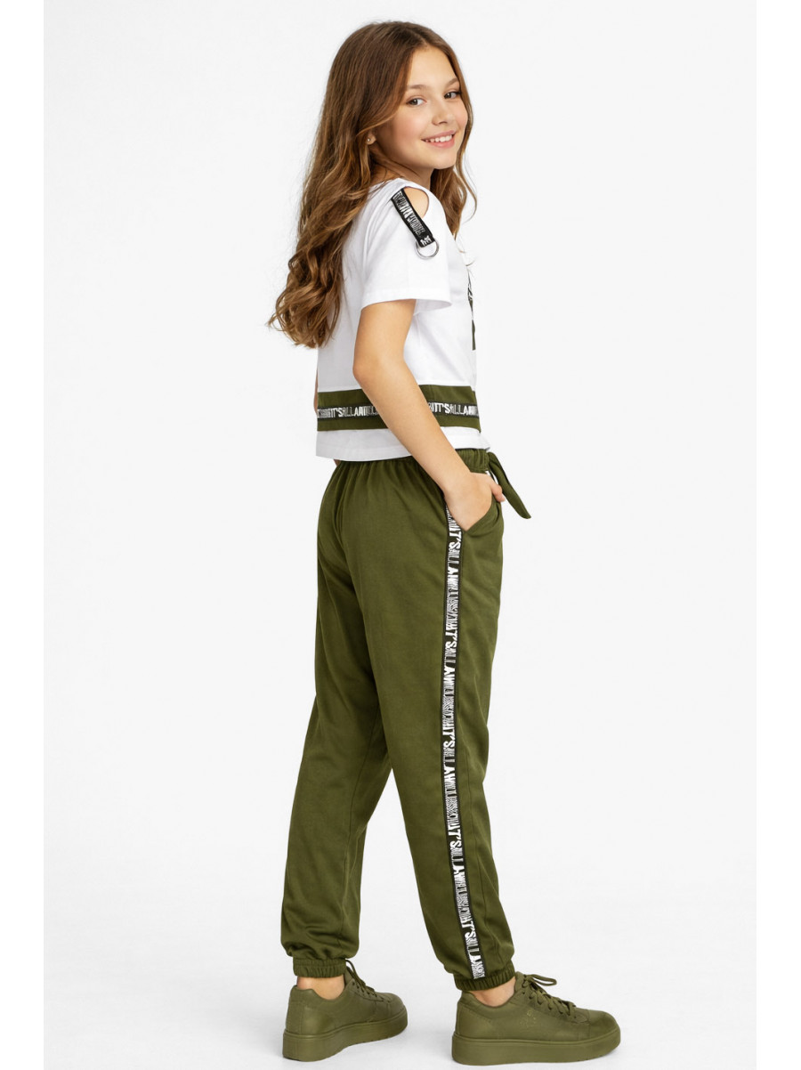 Костюм підлітковий для дівчинки білого кольору 6024 212546C