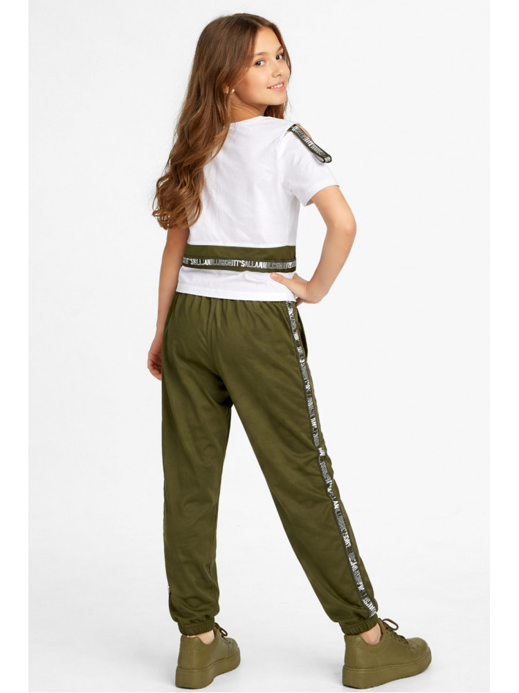 Костюм підлітковий для дівчинки білого кольору 6024 212546C