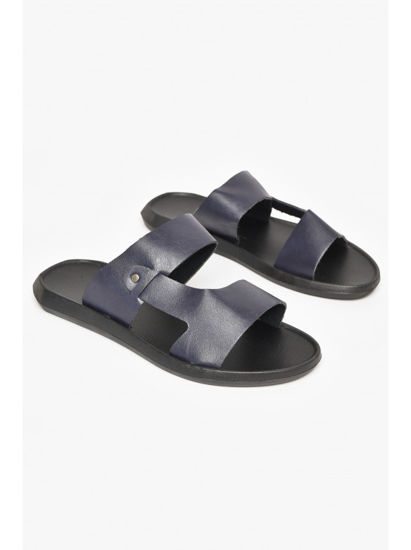 Сандалии мужские темно-синього цвета 90В 212548C