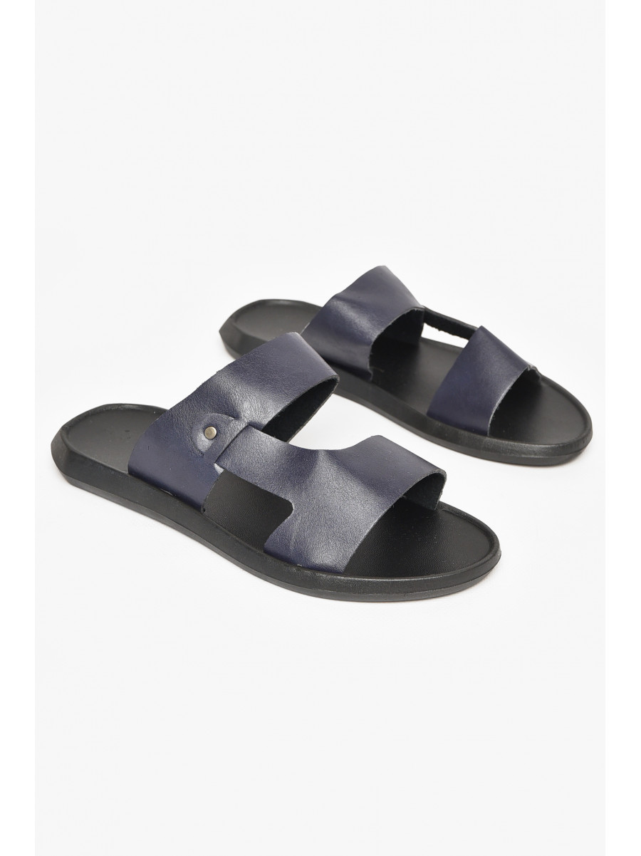 Сандалии мужские темно-синього цвета 90В 212548C