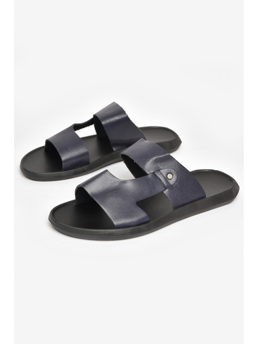 Сандалии мужские темно-синього цвета 90В 212548C