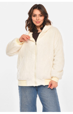 Куртка женская демисезонная двухсторонняя молочного цвета 212550C Куртка женская демисезонная двухсторонняя молочного цвета 212550C