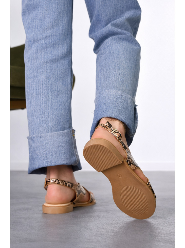 Босоножки женские коричневого цвета СМД83 212559C