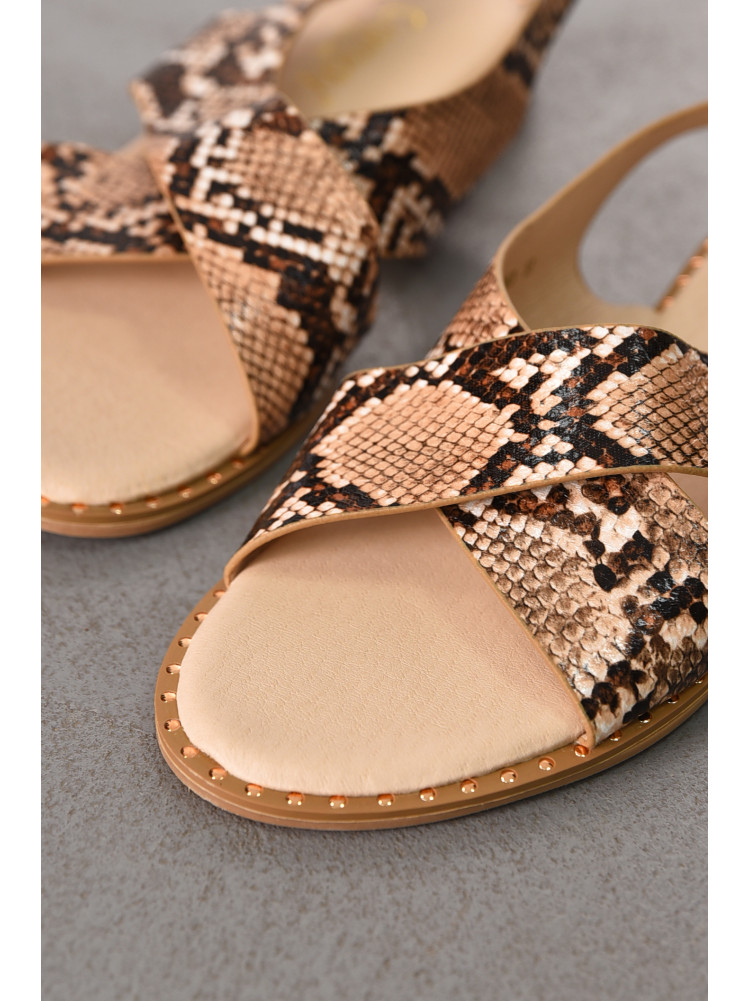 Босоножки женские коричневого цвета СМД83 212559C