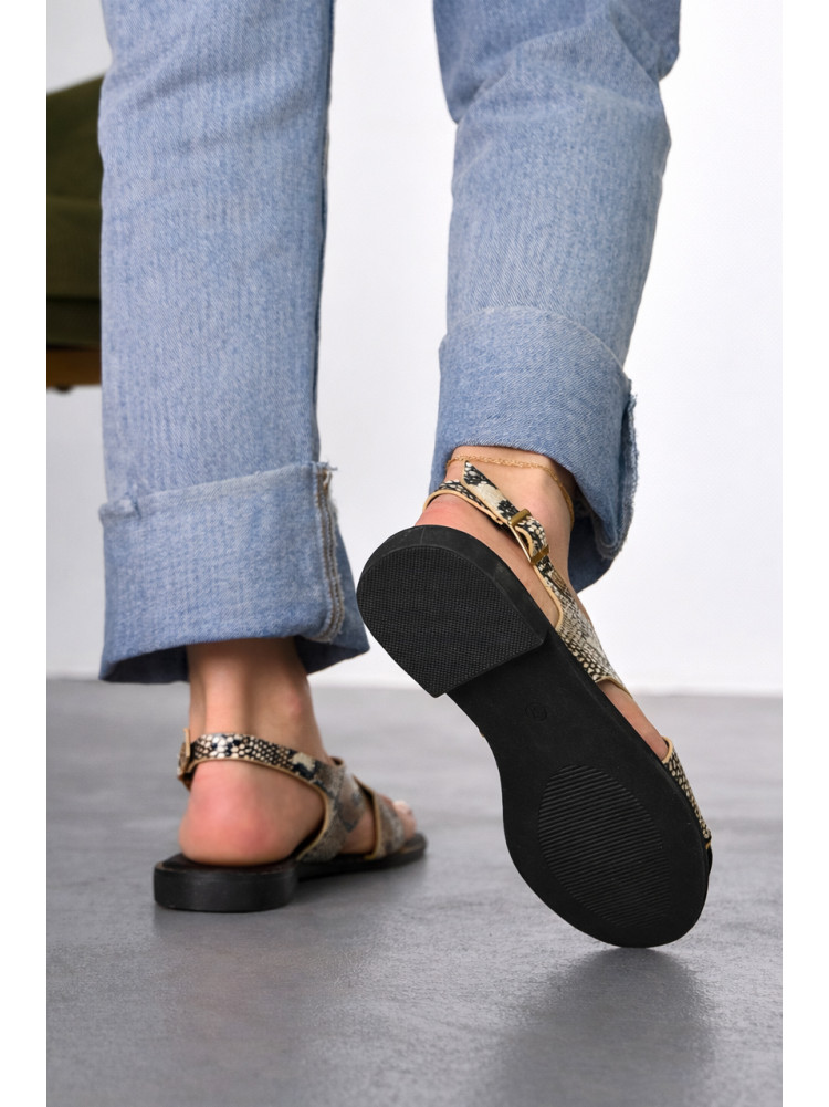 Босоножки женские черного цвета СМД82 212563C