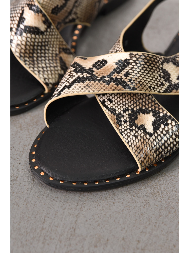 Босоножки женские черного цвета СМД82 212563C