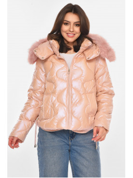 Куртка женская демисезонная розового цвета 212567C