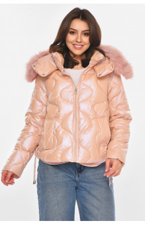Куртка жіноча демісезонна рожевого кольору 212567C Куртка жіноча демісезонна рожевого кольору 212567C