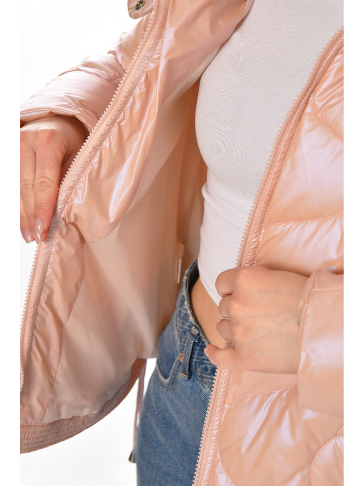 Куртка жіноча демісезонна рожевого кольору 212567C