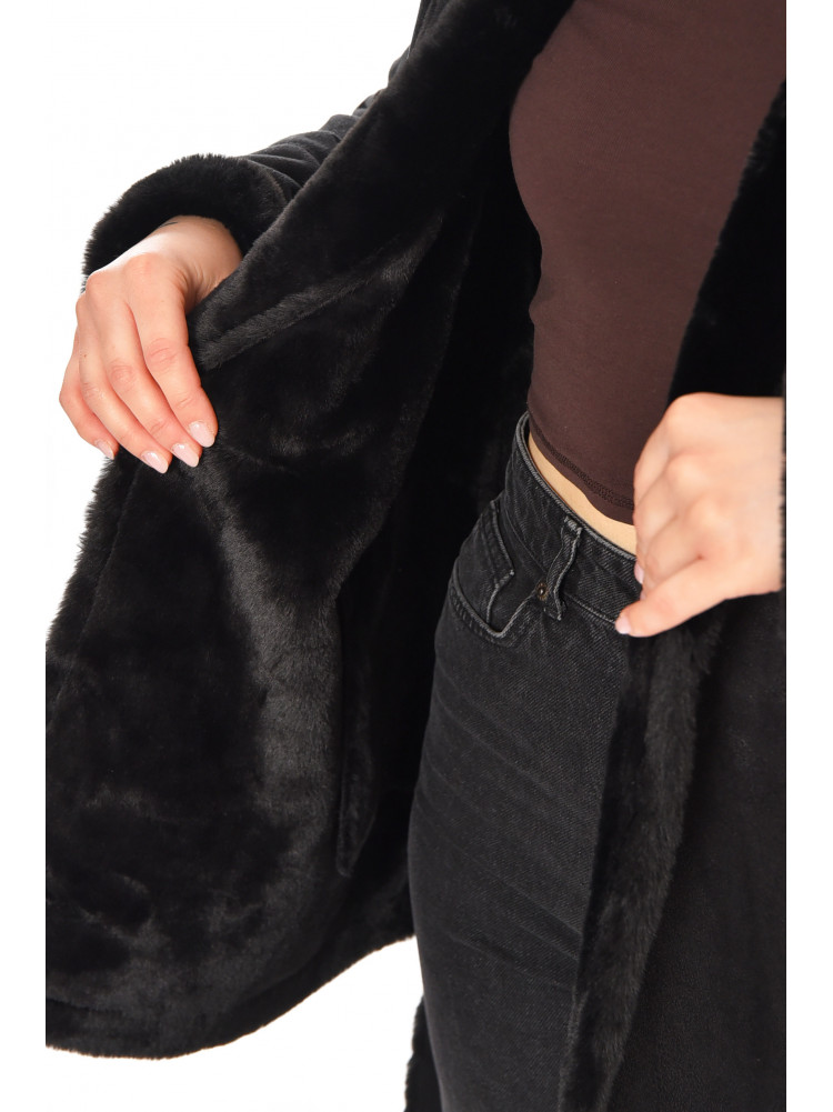 Дублянка жіноча демісезонна чорного кольору 212577C