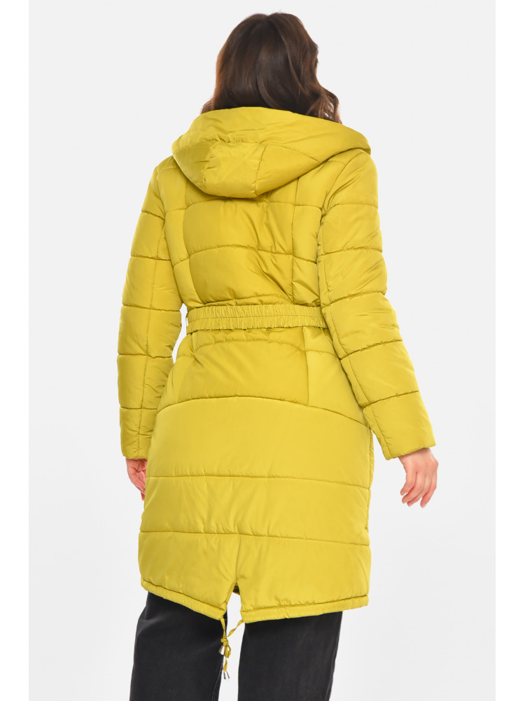 Куртка жіноча єврозима гірчичного кольору 212583C