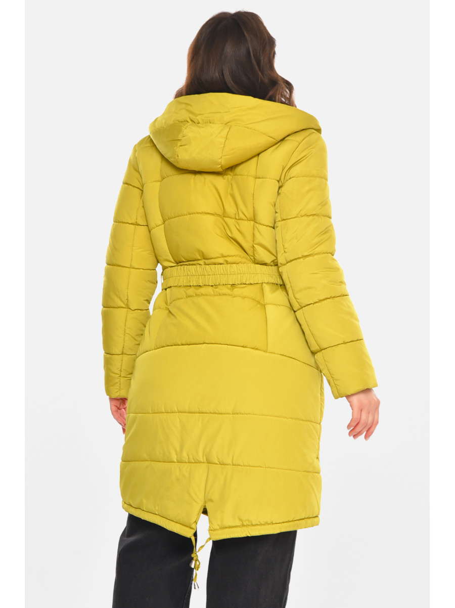 Куртка жіноча єврозима гірчичного кольору 212583C