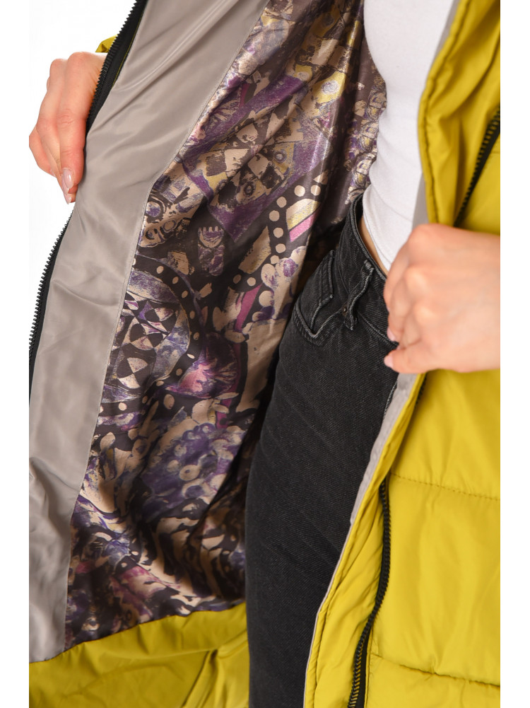 Куртка жіноча єврозима гірчичного кольору 212583C