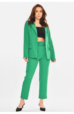 Костюм женский однотонный зелёного цвета 1003 212590C