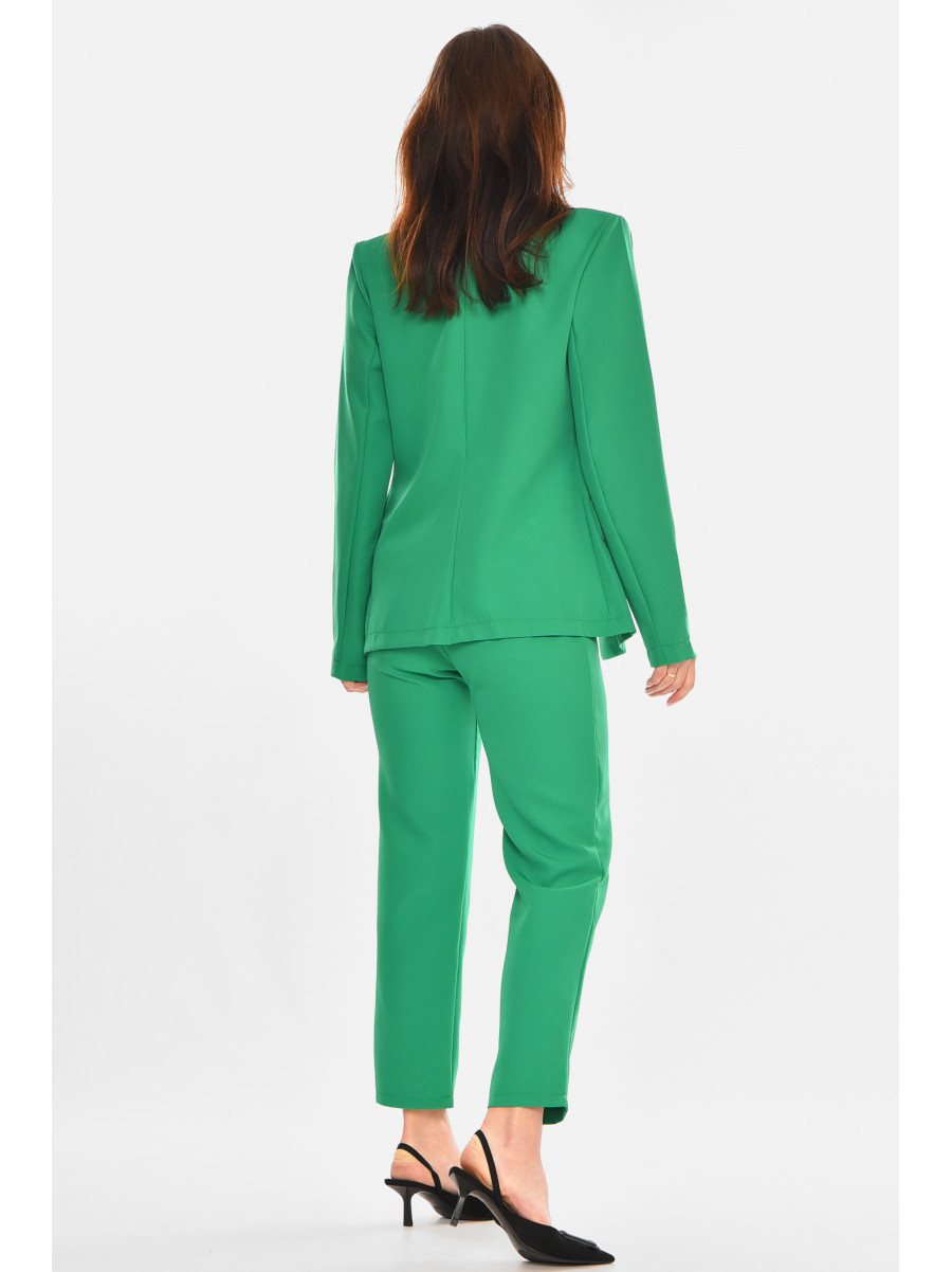Костюм женский однотонный зелёного цвета 1003 212590C