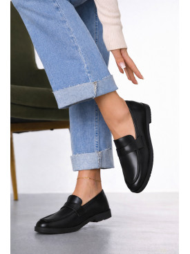 Туфлі-лофери жіночі чорного кольору 6548-2 212594C