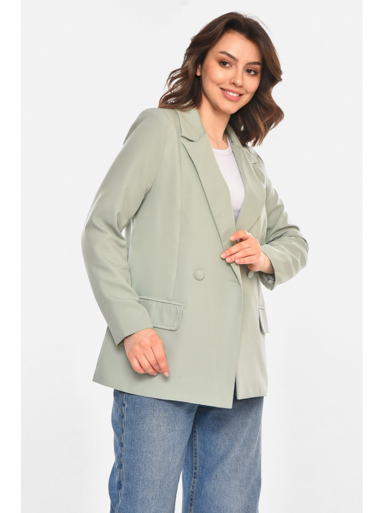 Пиджак женский однотонный серого цвета 212615C