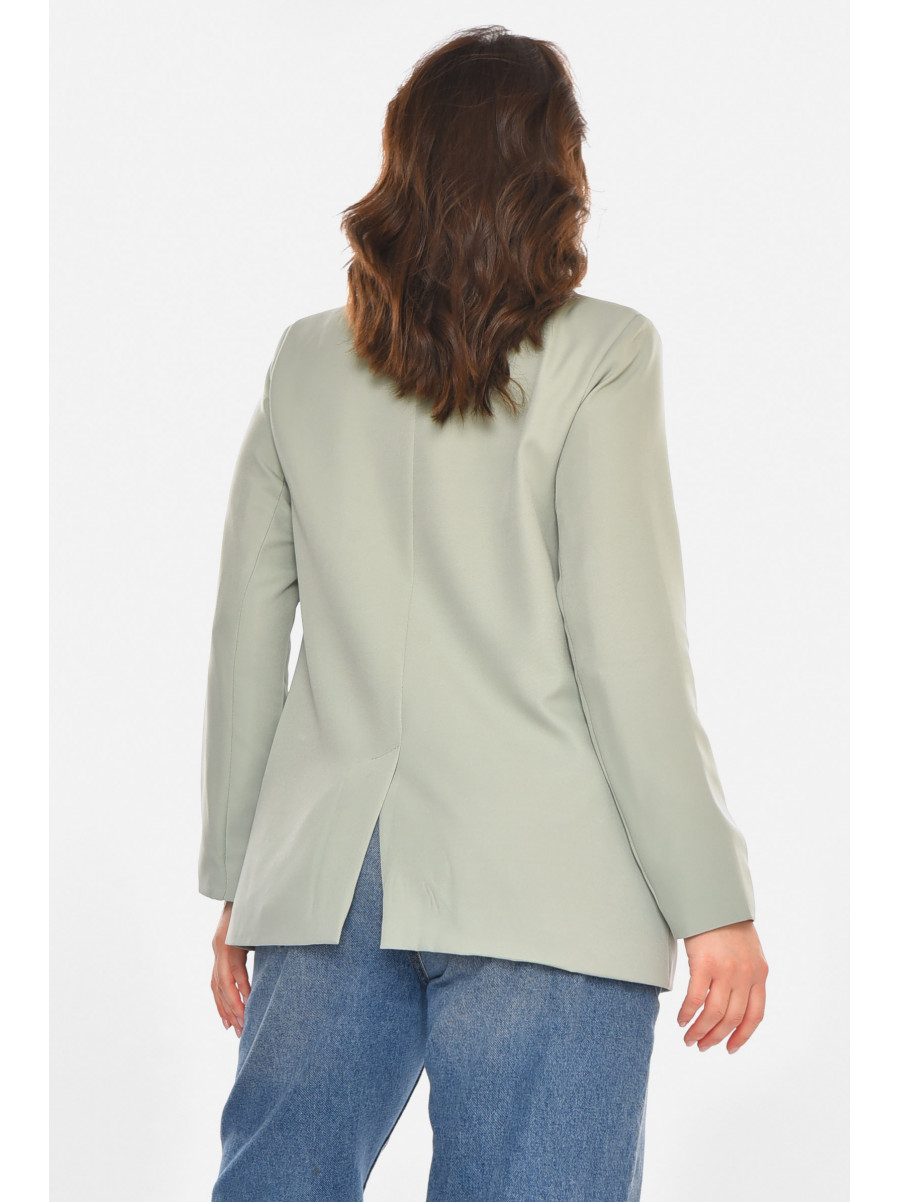 Пиджак женский однотонный серого цвета 212615C