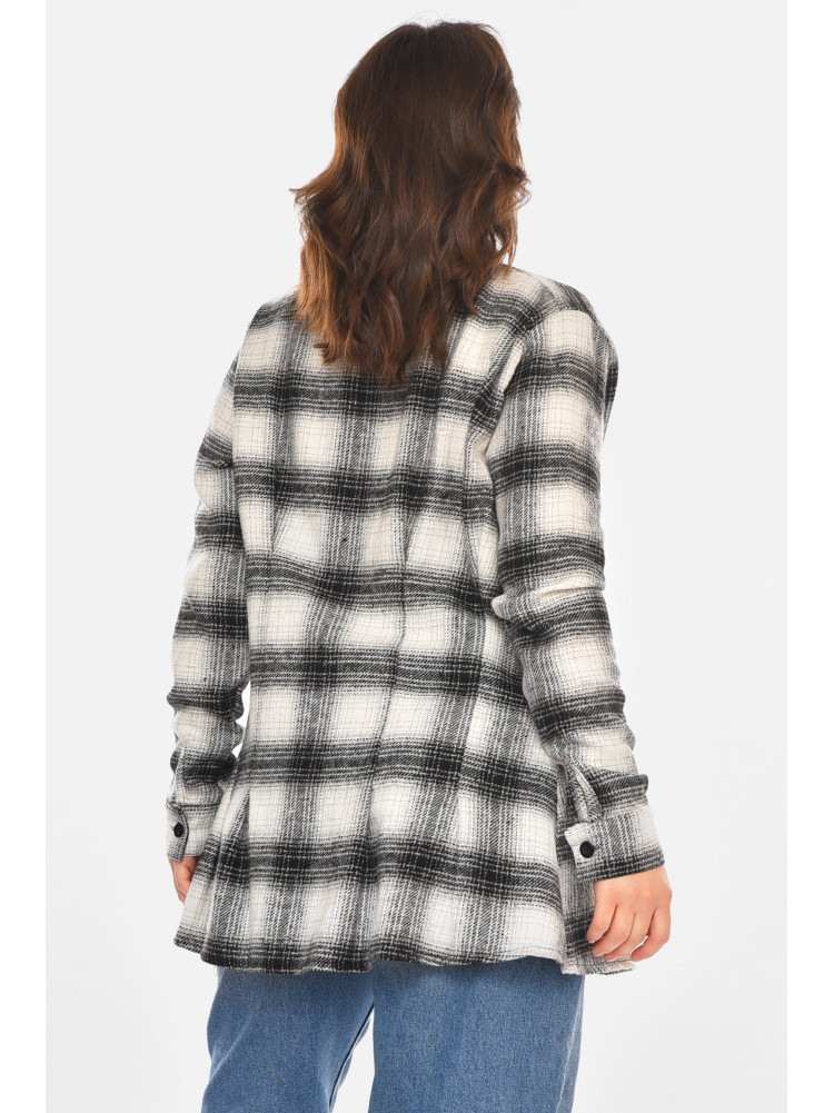 Сорочка жіноча сірого кольору з принтом 212620C