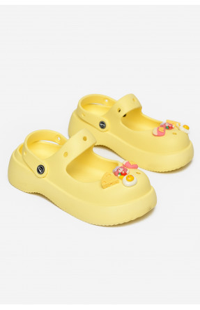 Крокси жіночі жовтого кольору 5159-2 212623C