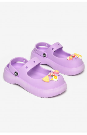 Крокси жіночі бузкового кольору 5159-2 212625C