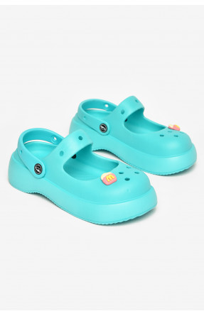Крокси жіночі бірюзового кольору 5159-2 212626C